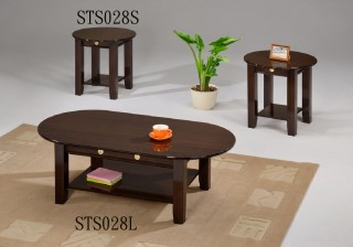 3 pcs Round Wood Coffee Table Sets